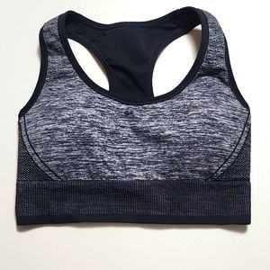 All in Motion Sports Bra. Black & Gray. Large